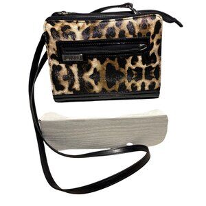 Miche Petite Base Tess Interchangable Handbag Shoulder Purse Leopard Excellent